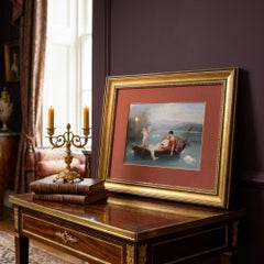 KPM Porcelain Plaque La Gondole d'Amour nach Ignace Spiridon