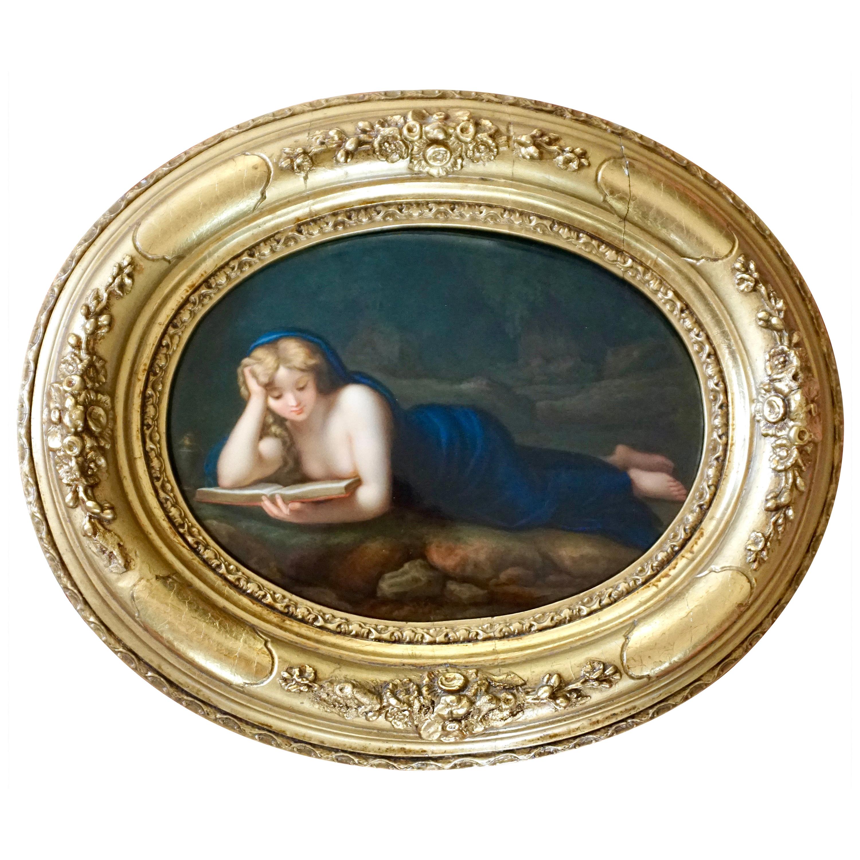 KPM Porcelain Plaque of Mary Magdalene