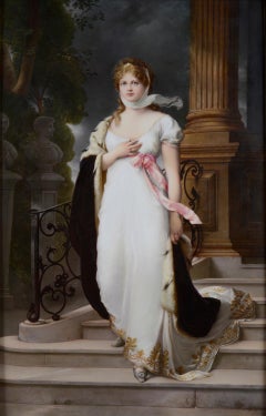 KPM Porcelain Plaque of the Prussian Queen Louis of Mecklenburg-Strelitz
