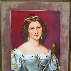 KPM School Porcelain Portrait Plaque of Charlotte Von Owen RPM Germany 20thC