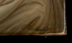 KPM Style Hand Painted Plaque of a Portrait of Beatrice Cenci