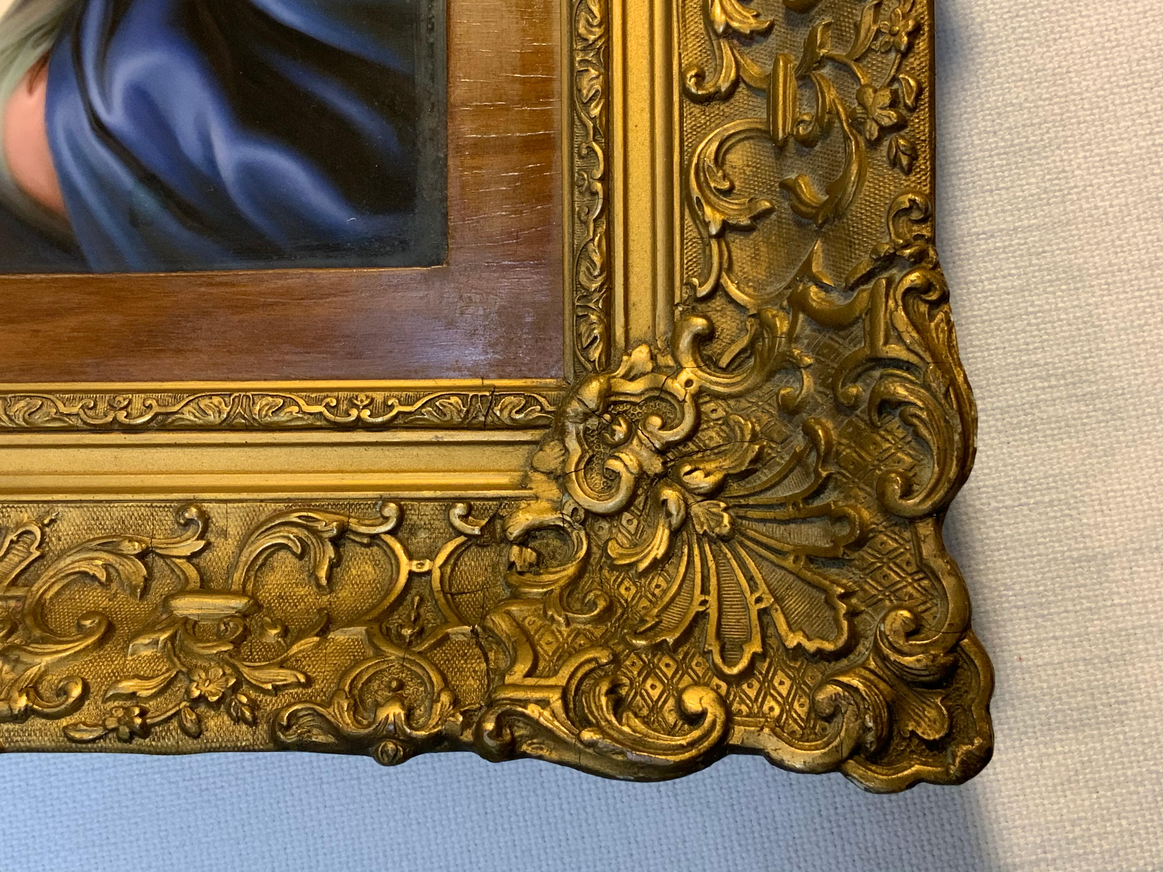 Neorinascimentale Targa in stile KPM di Santa Caterina d'Alessandria in vendita