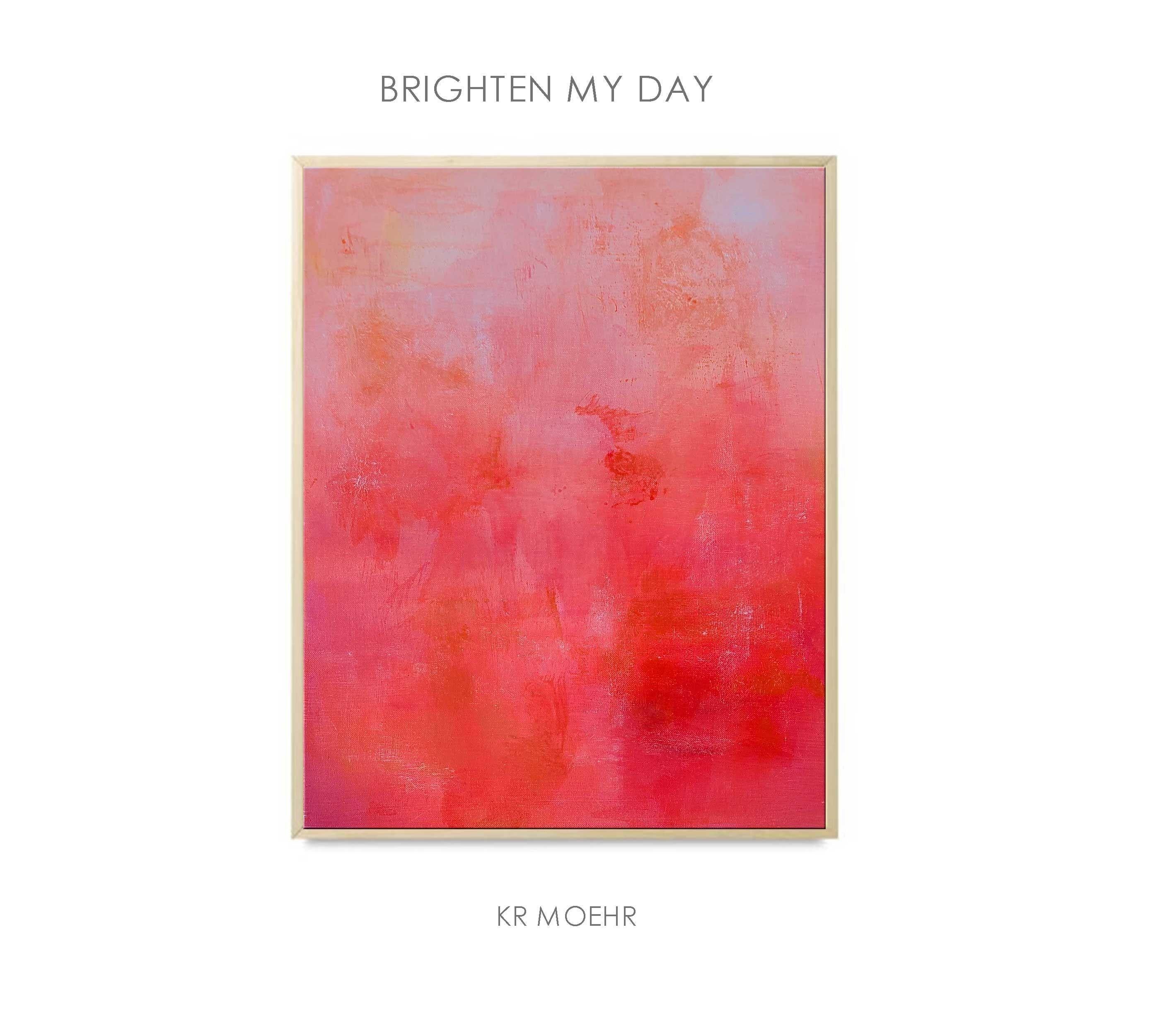 BRIGHTEN MY DAY, Gemälde, Acryl auf Leinwand – Painting von KR Moehr
