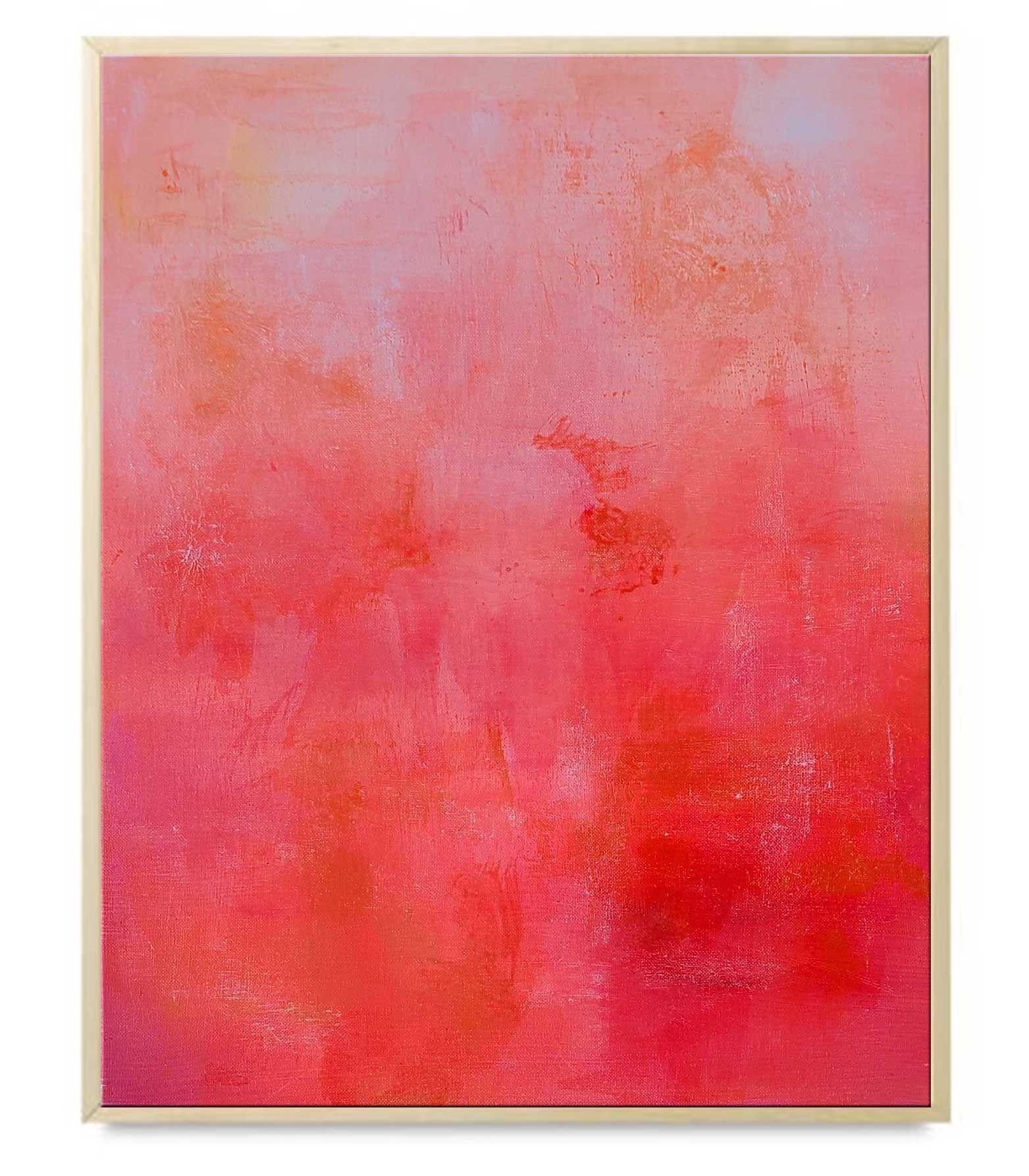 BRIGHTEN MY DAY, Gemälde, Acryl auf Leinwand (Rot), Abstract Painting, von KR Moehr