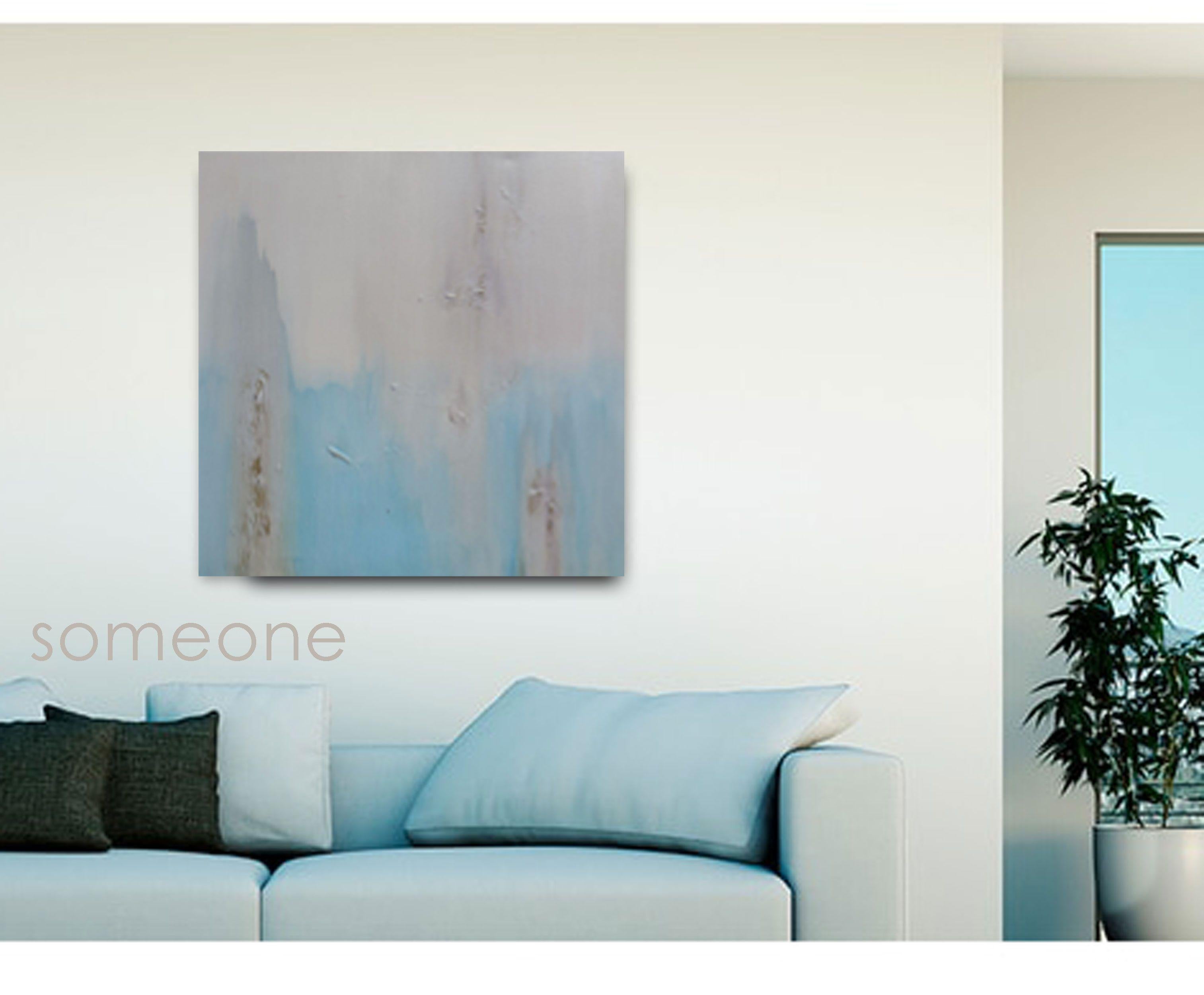 Jemand, Malerei, Acryl auf Leinwand – Painting von KR Moehr