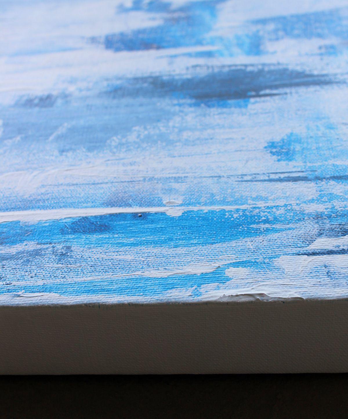 Jazz bleu, peinture, acrylique sur toile - Painting de KR Moehr