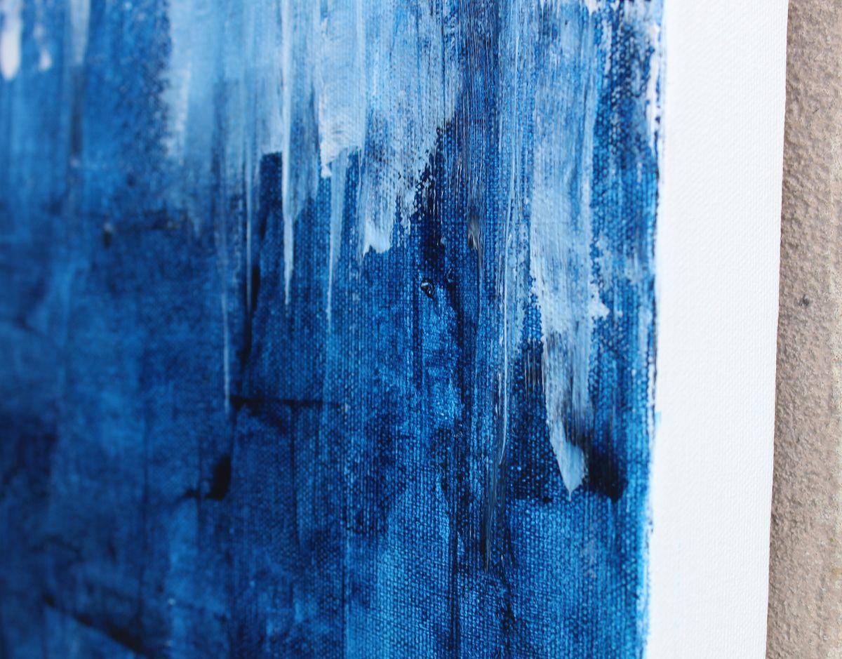 Jazz bleu, peinture, acrylique sur toile - Contemporain Painting par KR Moehr
