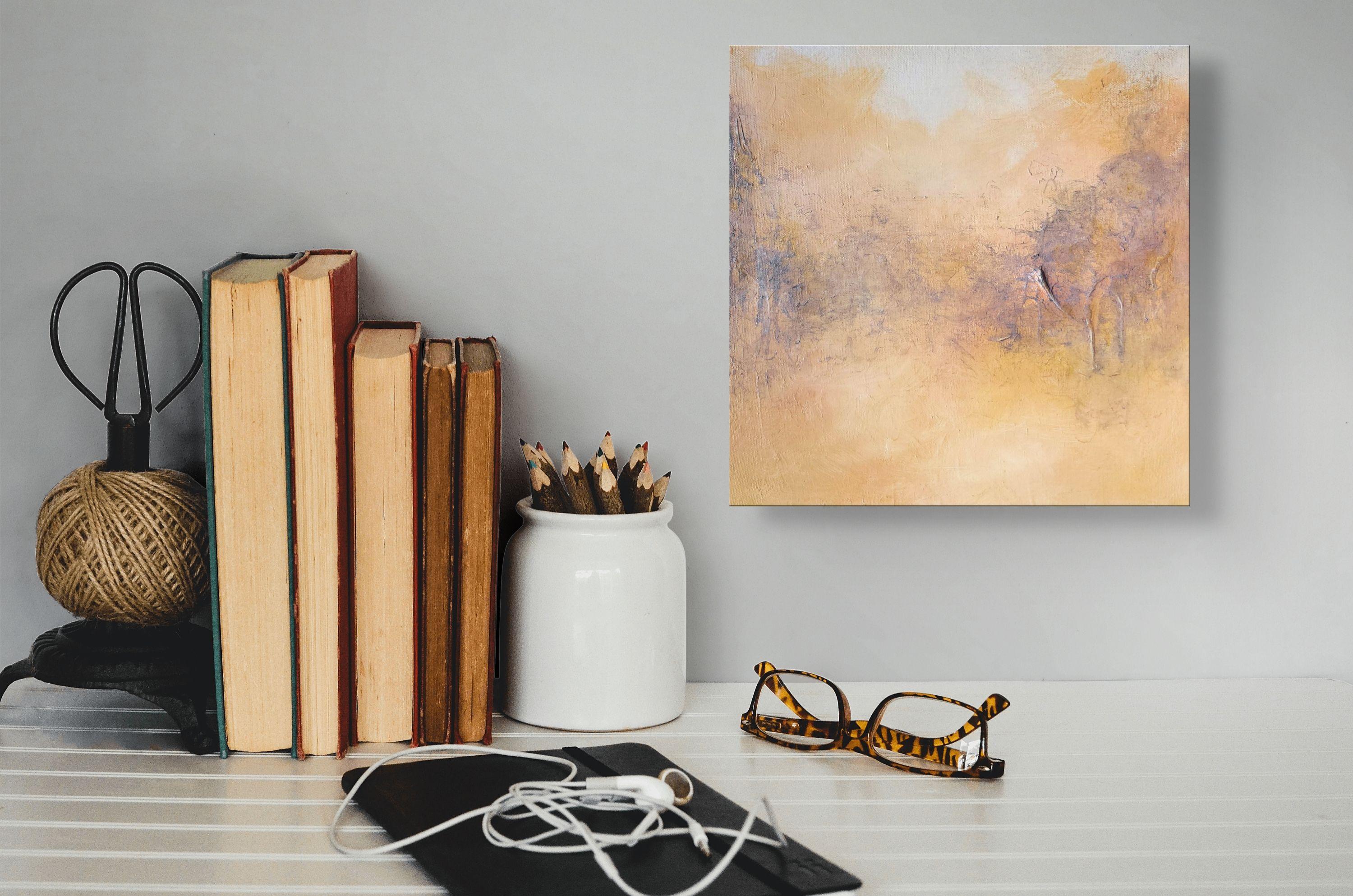 Morning abstrait, peinture sur toile - Painting de KR Moehr