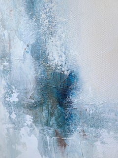 Distraction, Original Signed Contemporary Minimalist Abstract Painting on Canvas