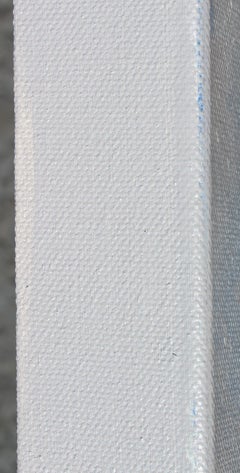 SOMEONE, Original Signed Contemporary Minimal Abstract Painting on Canvas