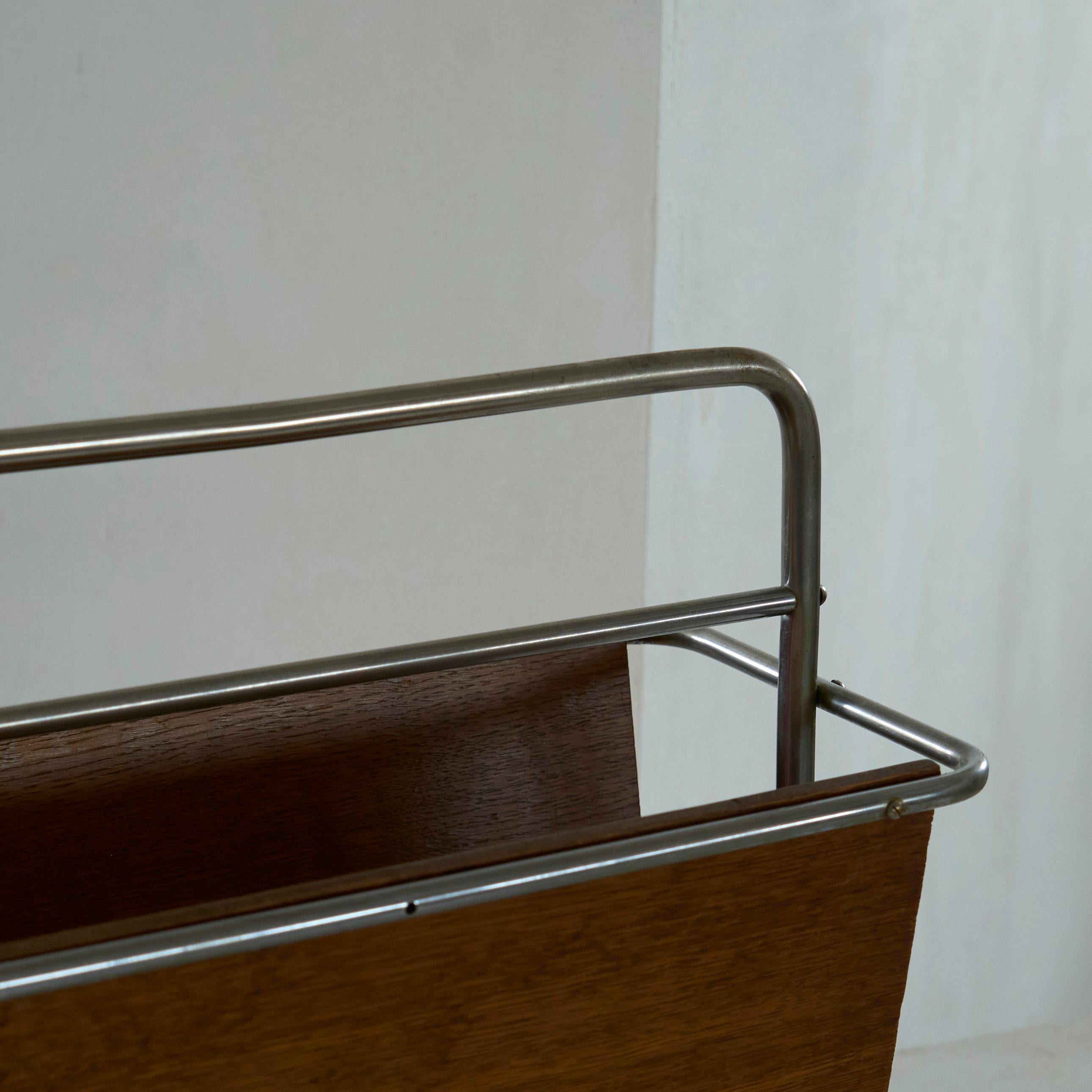 20th Century 'Krachtwerk Schiedam' Modernist Magazine Rack The Netherlands 1930s For Sale