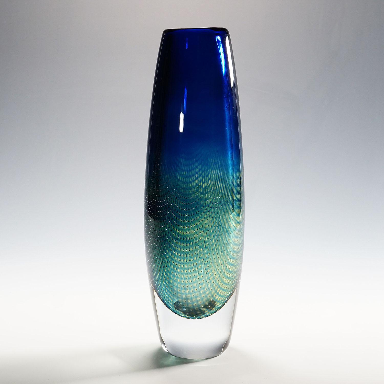 Mid-Century Modern Kraka Vase Designed by Sven Palmquist for Orrefors, Sweden in 1954