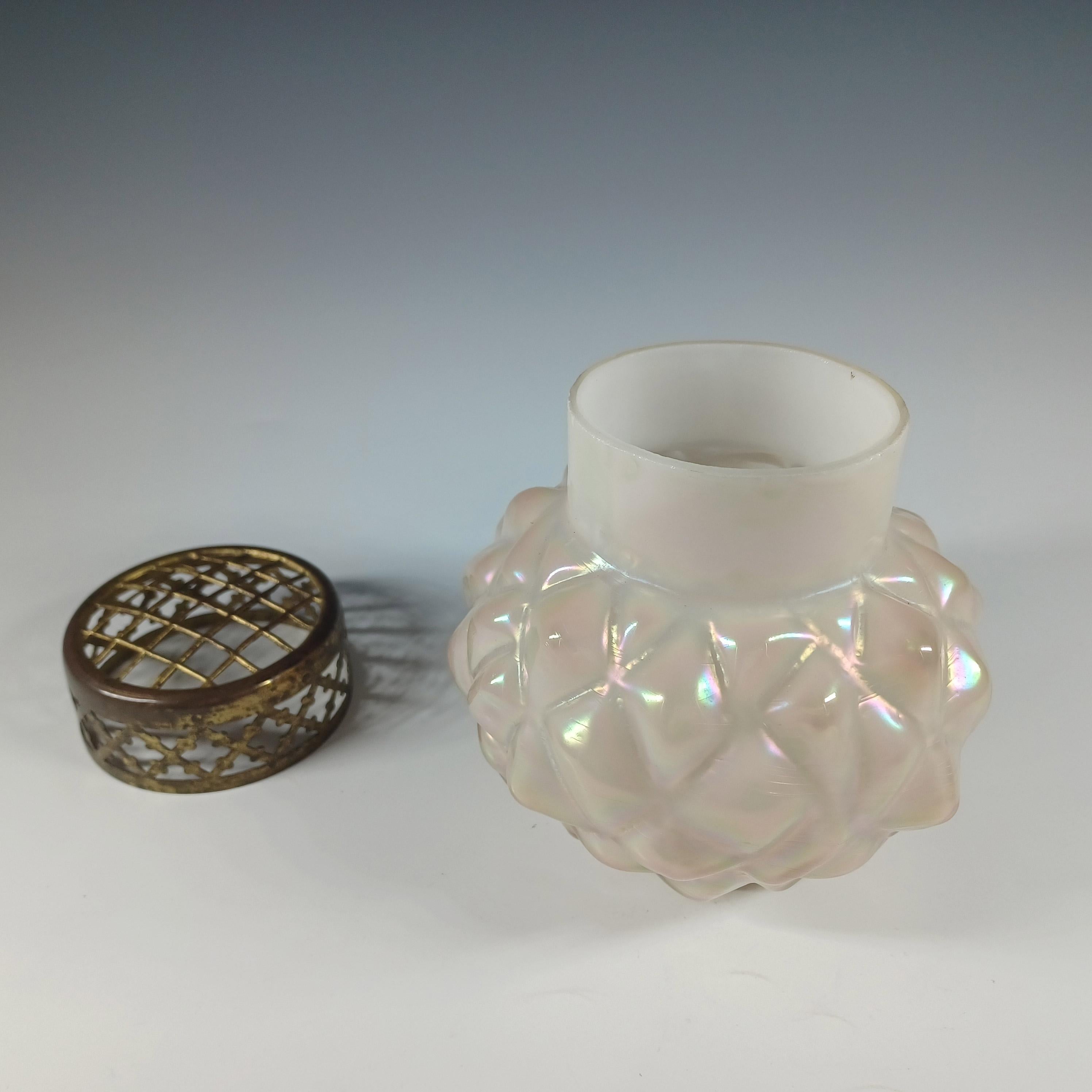 Jarrón de cristal nacarado iridiscente Kralik Art Nouveau 1900 Fines del siglo XIX en venta