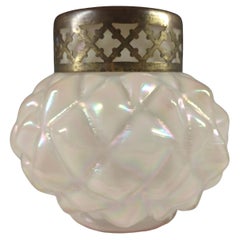 Jarrón de cristal nacarado iridiscente Kralik Art Nouveau 1900