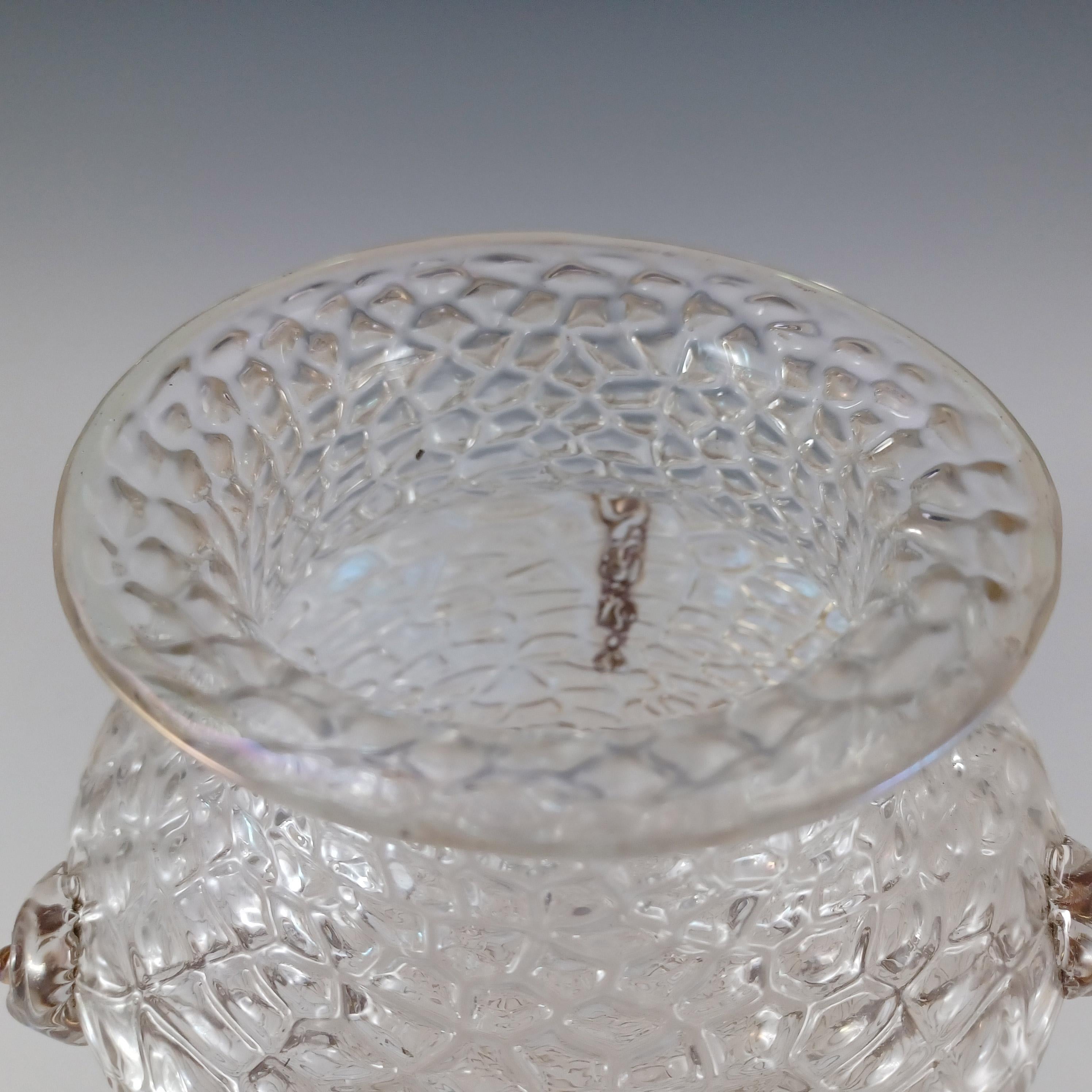 Kralik Art Nouveau Antique Iridescent Glass 'Martelé' Vase In Good Condition For Sale In Bolton, GB