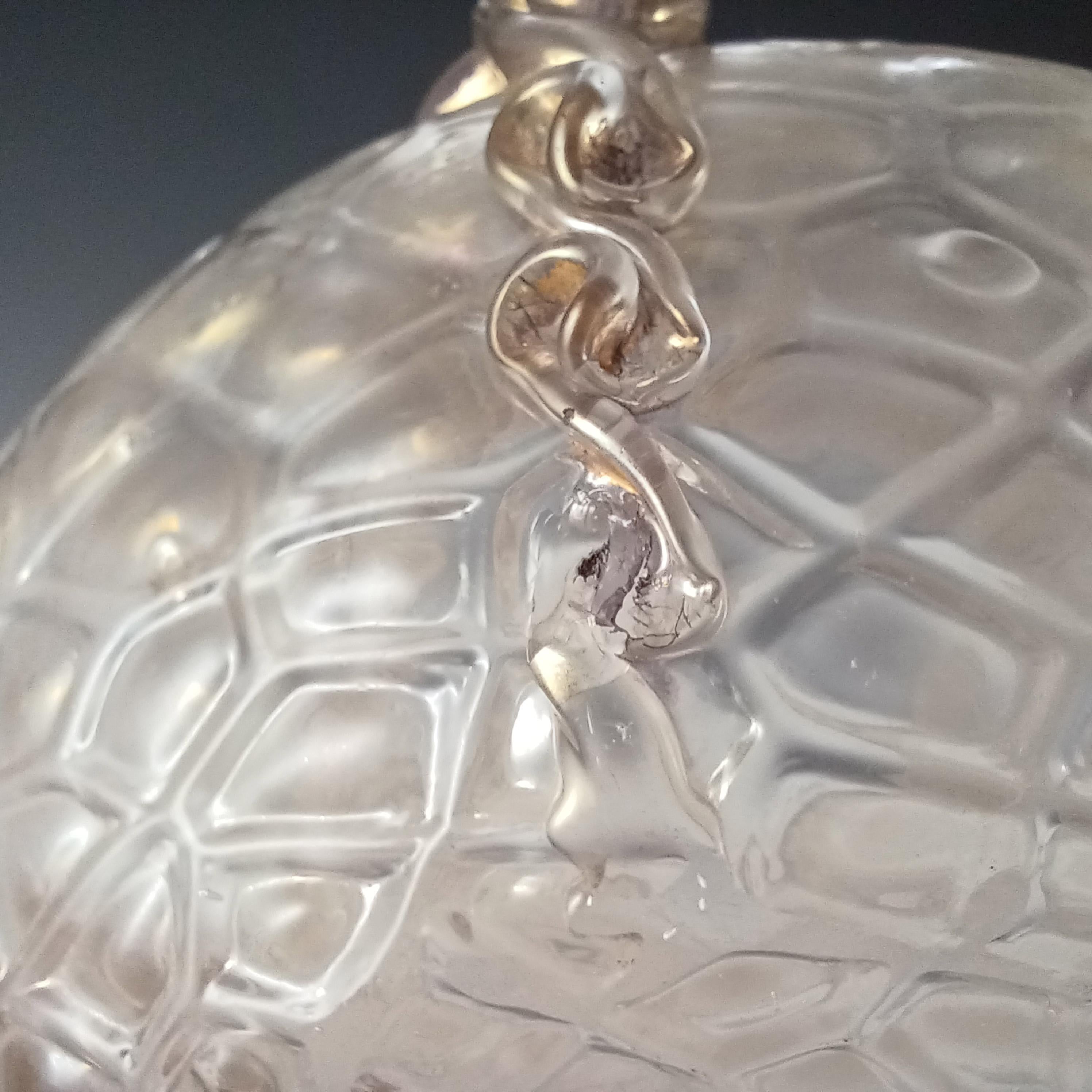 Kralik Art Nouveau Vintage Iridescent Glass 'Martelé' Vase 4