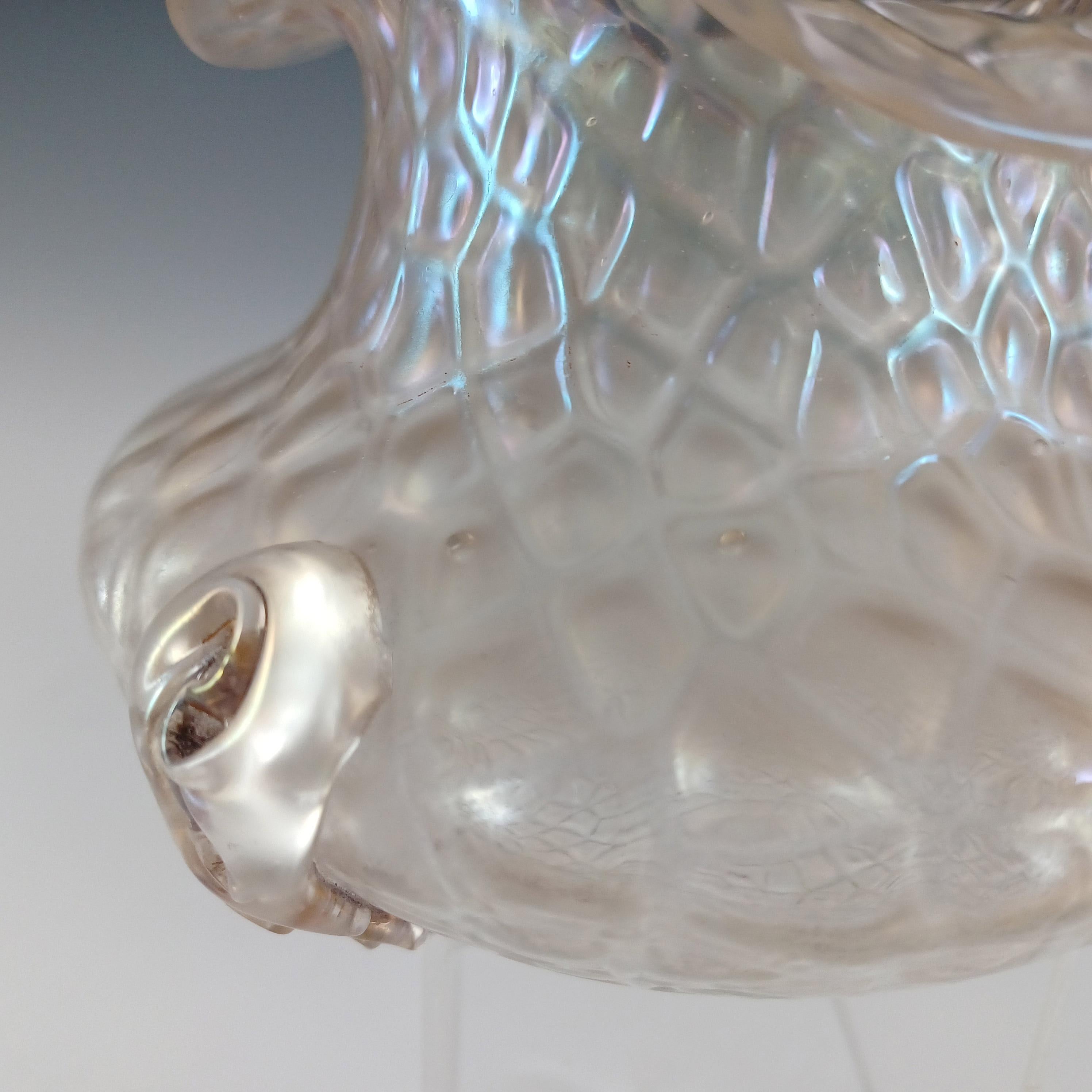 Late 19th Century Kralik Art Nouveau Vintage Iridescent Glass 'Martelé' Vase