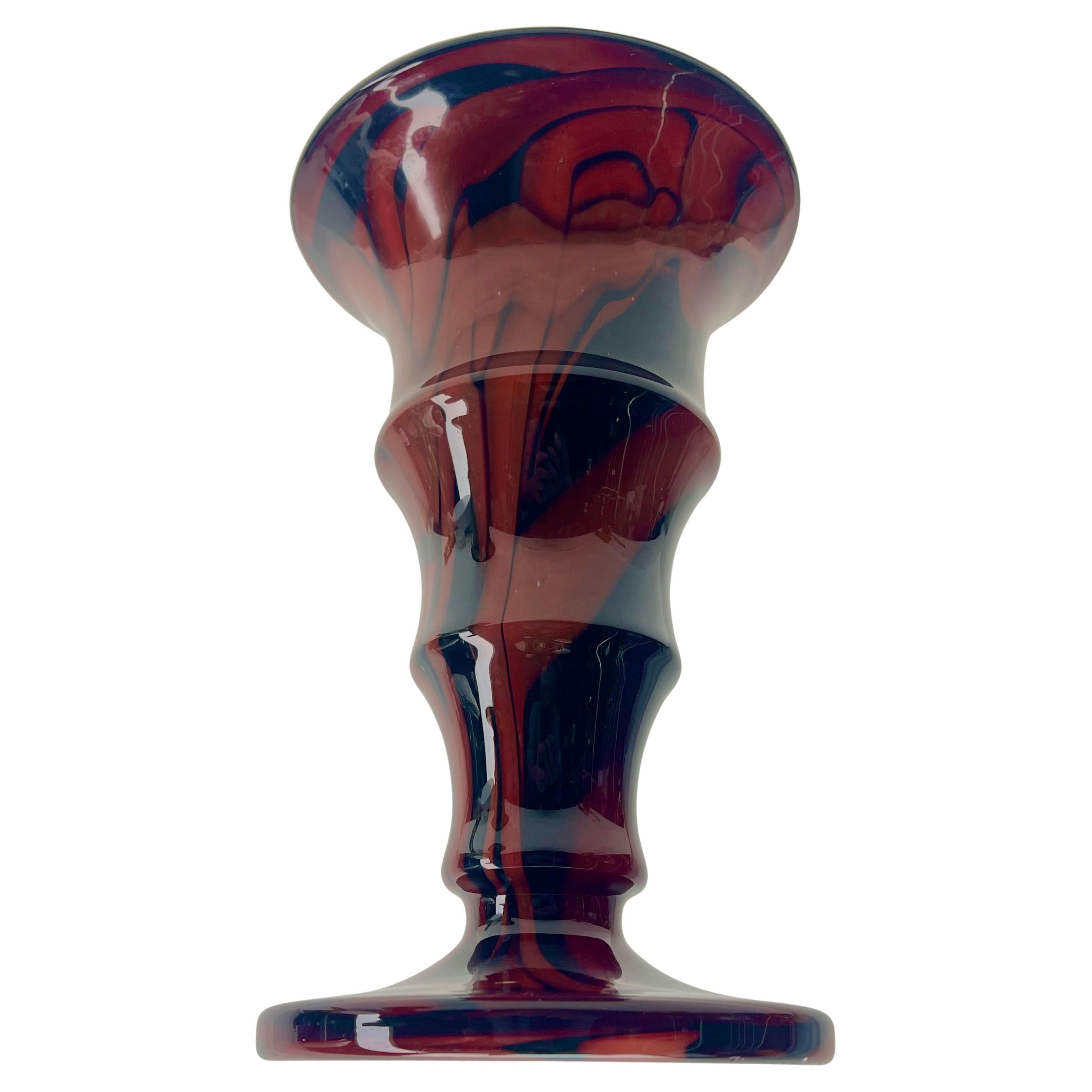 Late 20th Century Kralik Ernst Steinwald &Co Vase-Trumpet Vase Laminated Glass Czechoslovakia For Sale