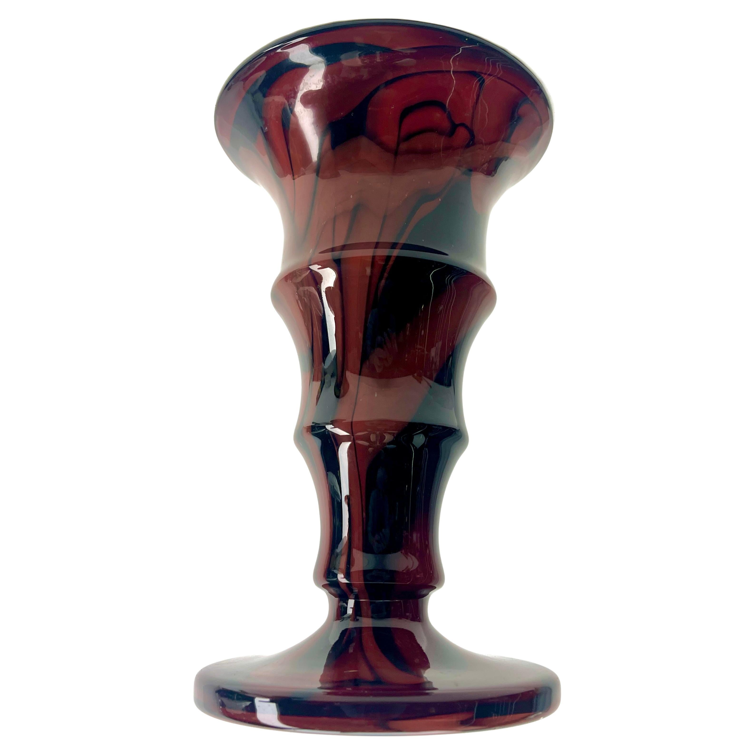 Kralik Ernst Steinwald &Co Vase-Trumpet Vase Laminated Glass Czechoslovakia For Sale 2