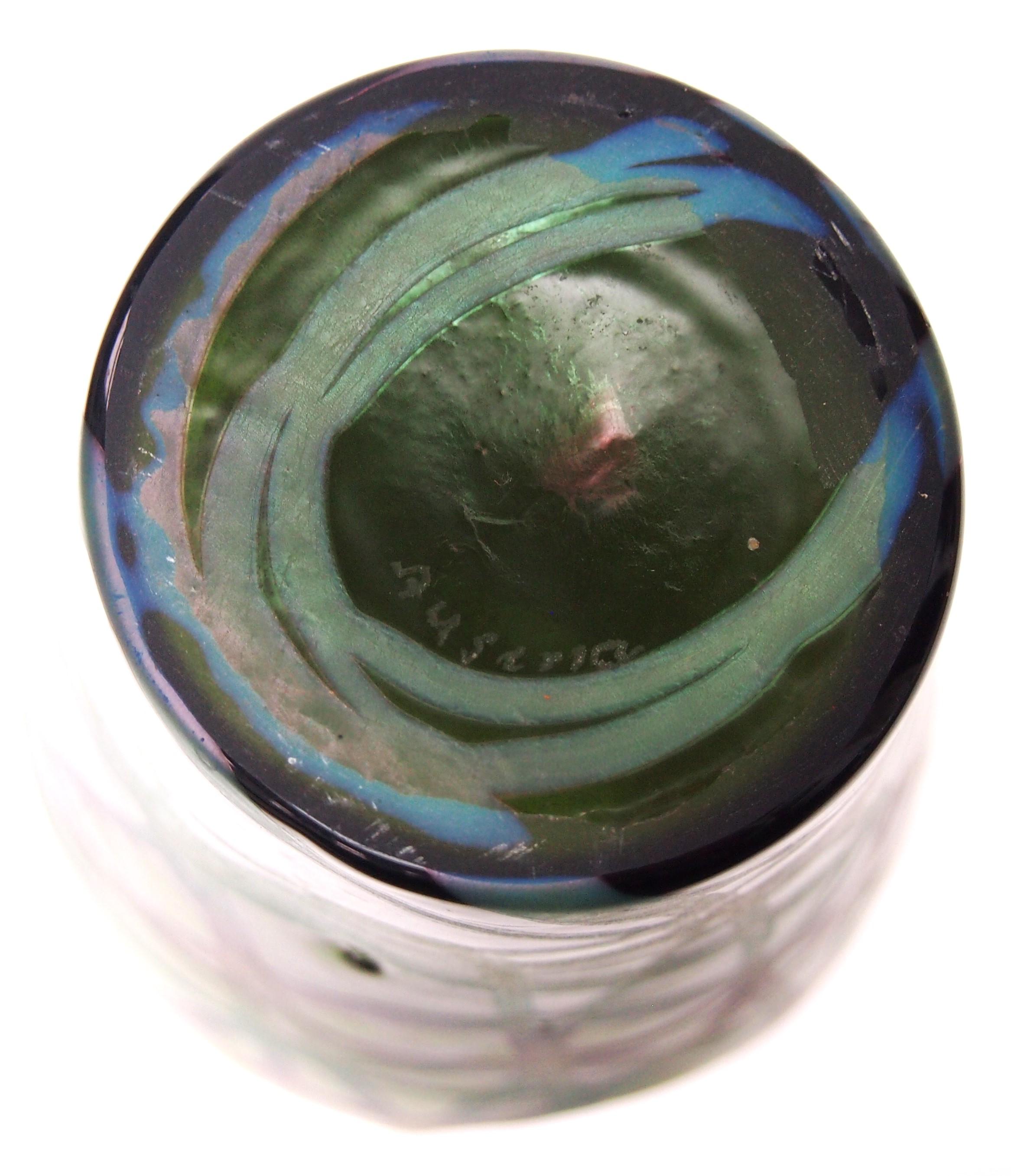 Vaso classico a bande iridi Kralik Greene & Greene c1899 in vendita 1