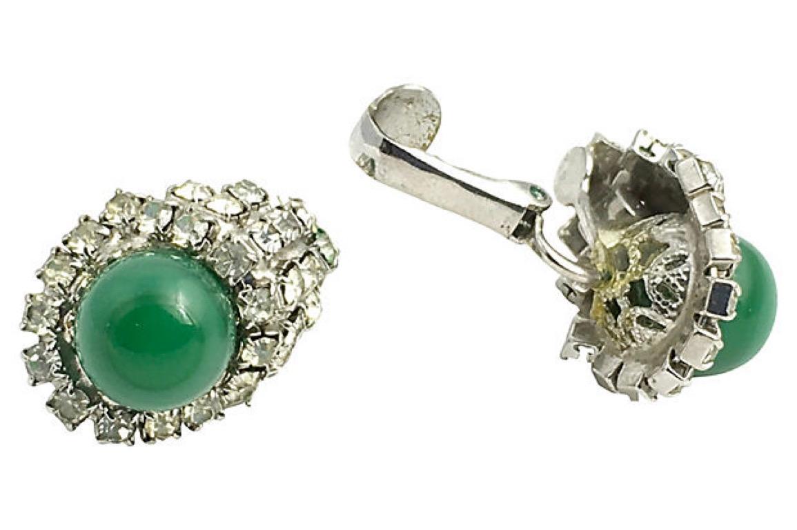fake jade earrings