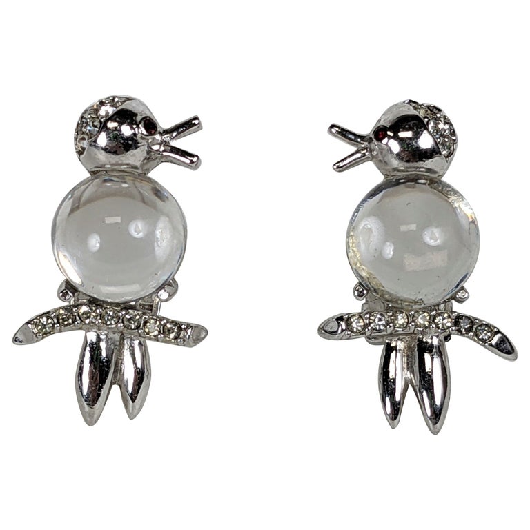 Romain antique Verre Boucles d'oreilles avec perles vertes
