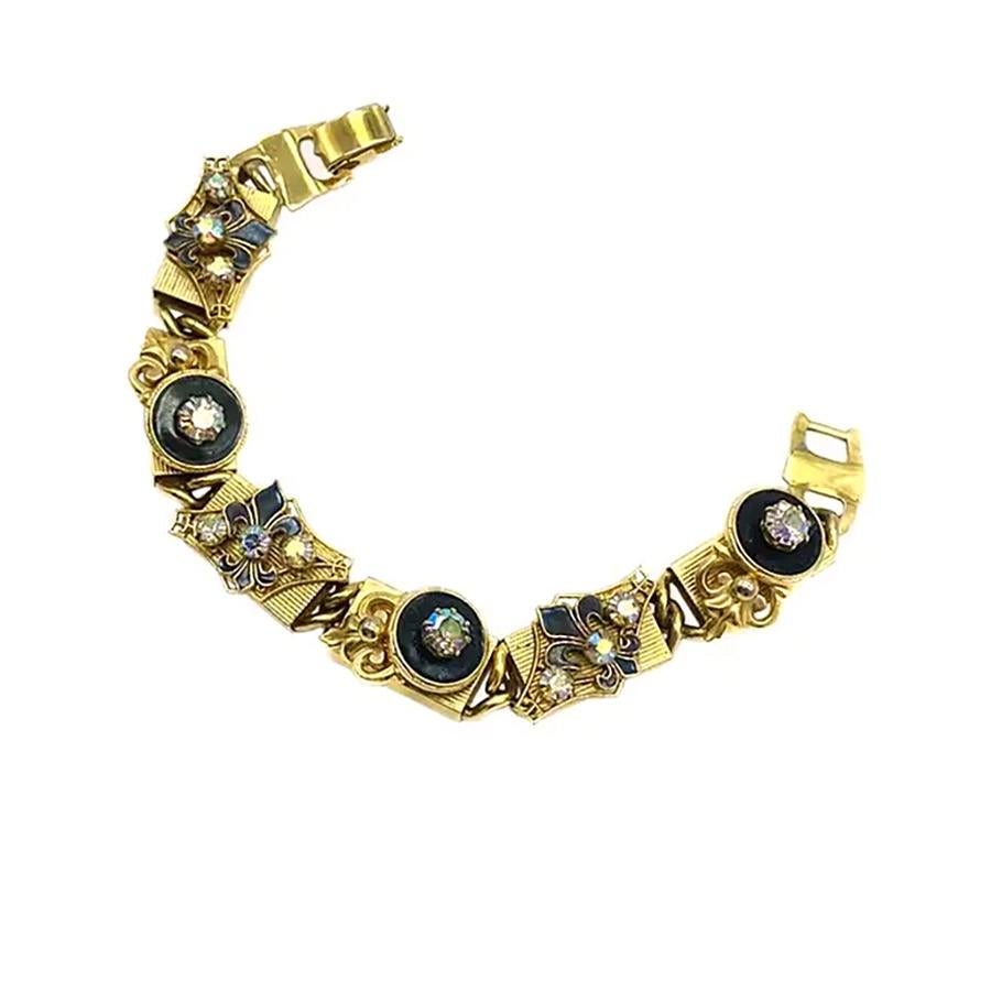 Belle Époque Kramer of NY Fleur De Lis Bracelet For Sale