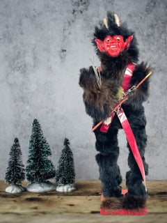 Krampus Companion of Belsnickel Devil Candy Container Figure Antique Austria