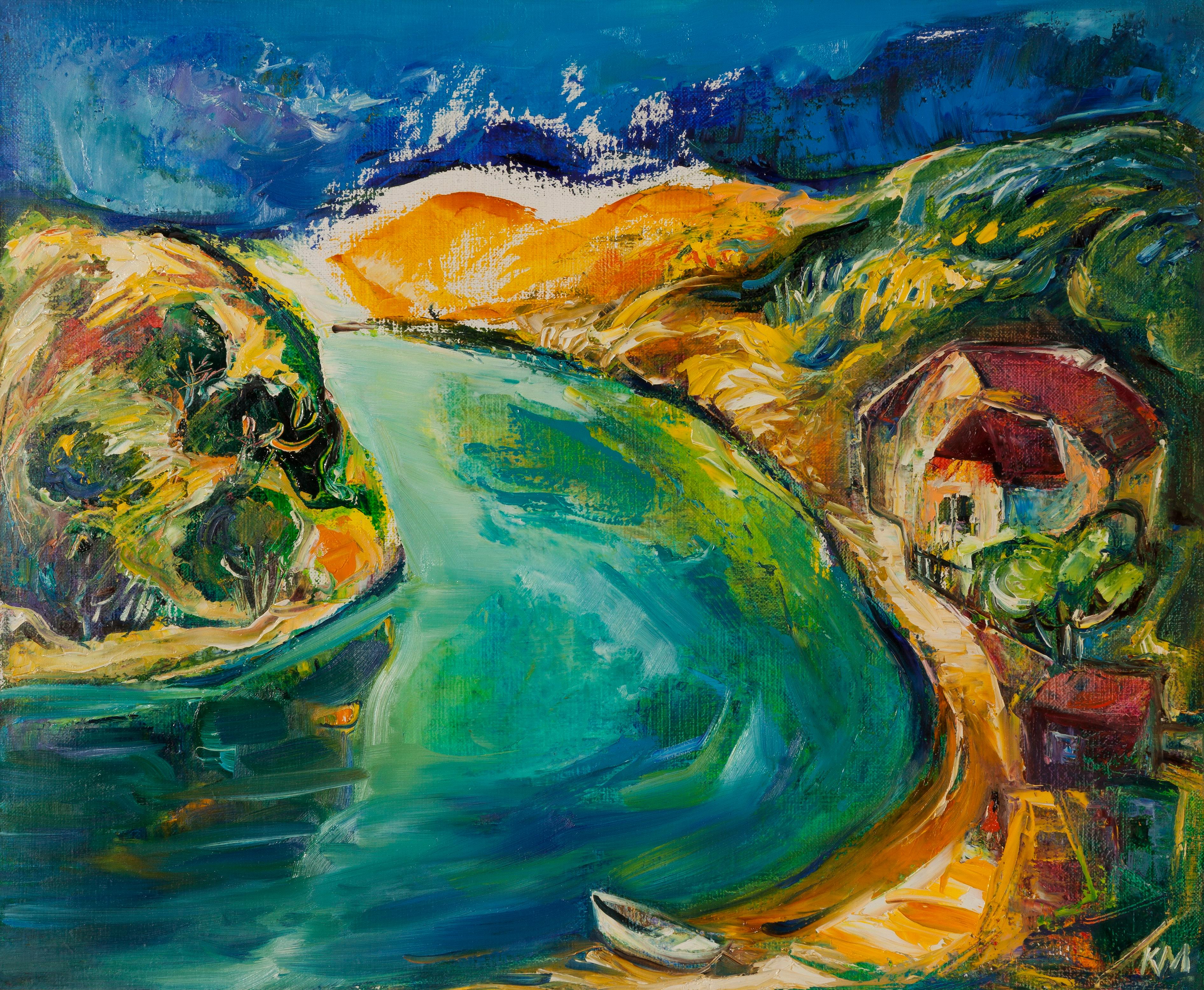 Krasimira Mihailova Abstract Painting - Refuge 3
