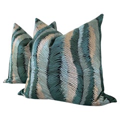 Kravet Couture Plumage, 22" Paar Kissen, Kravet