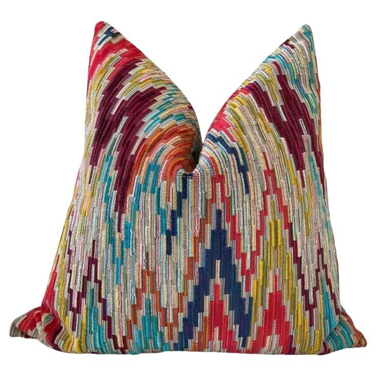 Cuscino lombare in velluto cavato Kravet Couture "Rocky" con imbottitura in piuma d
oca 12" x 24"