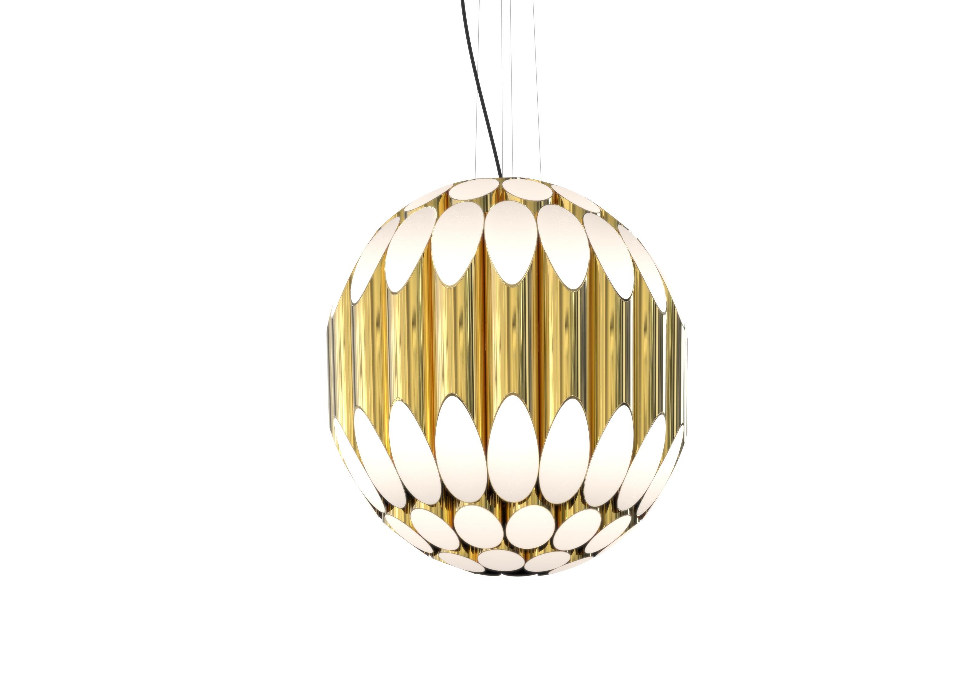 Inspired by the big afro hairstyles that popularized the 60s, Kravitz modern chandelier is also a tribute to the bold, multiple award-winning rock star, Lenny Kravitz. This unique chandelier has a series of tubes in a circular pattern trimmed to be