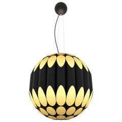 Kravitz Pendant Light in Black and Aluminium