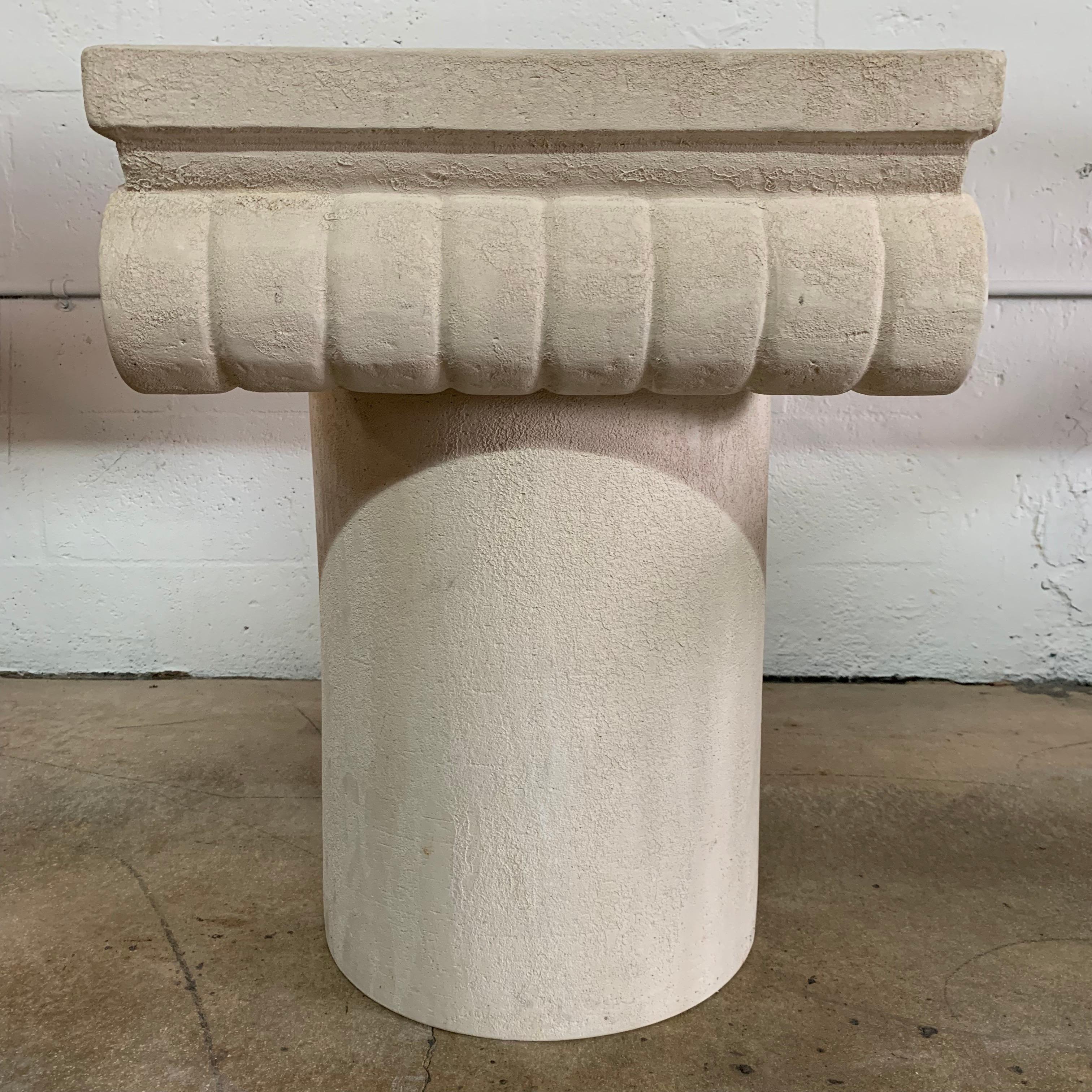 Italian Kreiss Collection Ionic Column Table Attributed to Michael Taylor, Italy, 1983