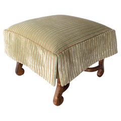 Otomana Kreiss con tejido de rayas Rose Tarlow