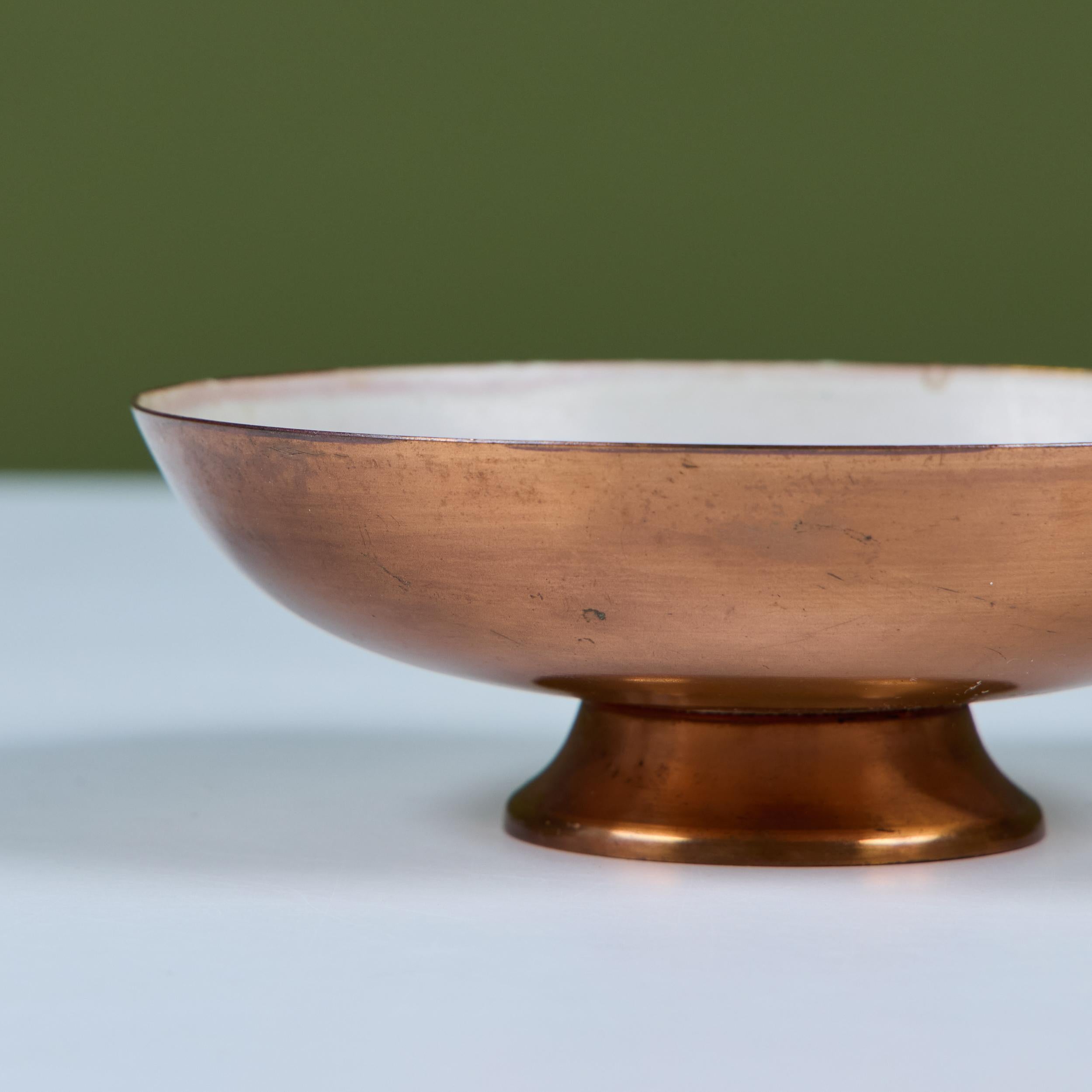 Krelage Kampffisch Schale aus emailliertem Kupfer im Angebot 6