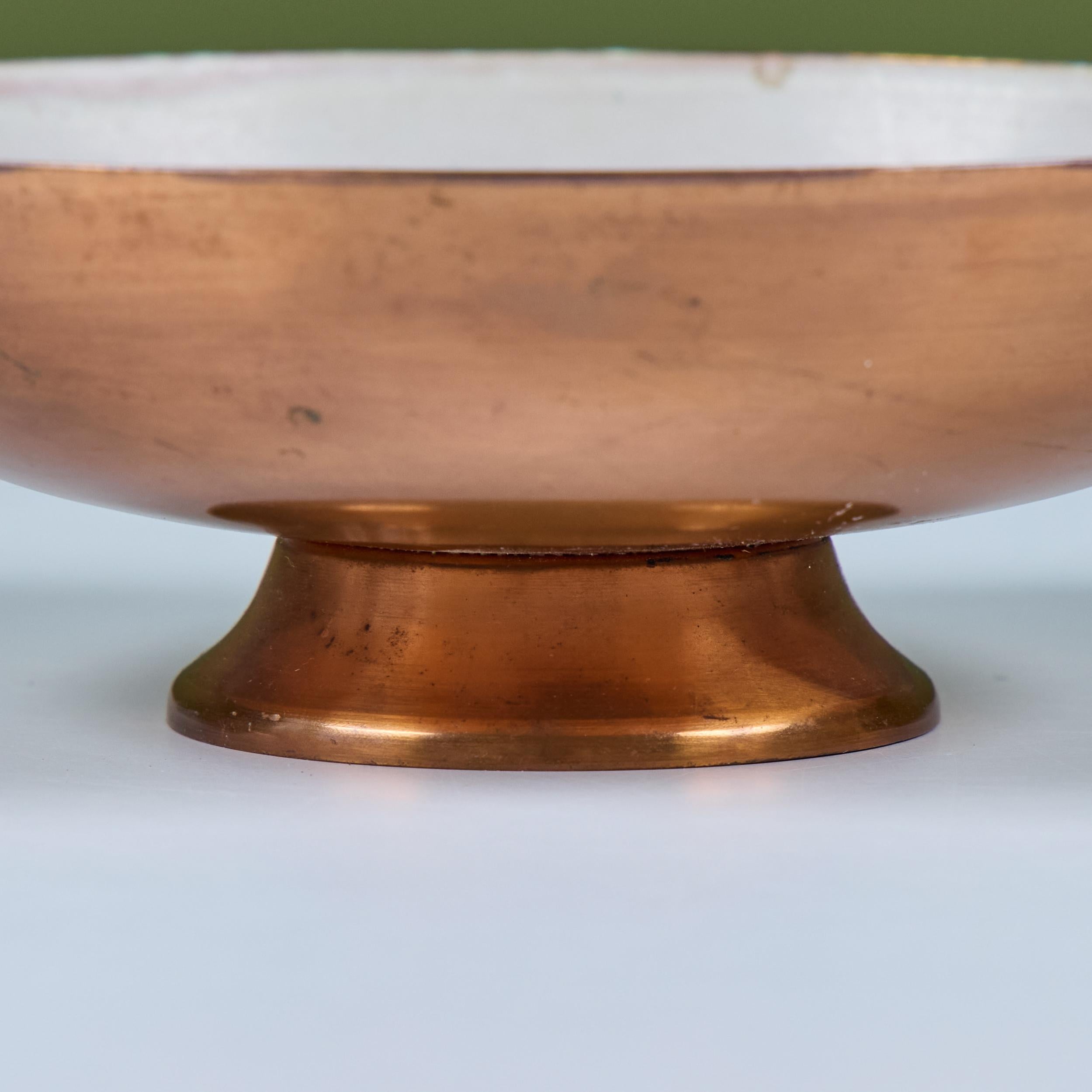 Krelage Kampffisch Schale aus emailliertem Kupfer im Angebot 7