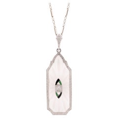 Rock Crystal Pendant Necklaces