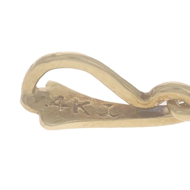 De las mujeres Krementz Colgante Lavalier Art Decó Diamante Oro Amarillo 14k 950 Europeo en venta