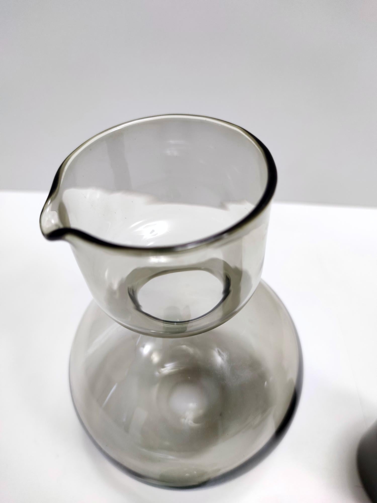 Kremlin Bells Blown Glass Double Decanter by Kaj Franck Mod. KF 1500, 1959 In Excellent Condition In Bresso, Lombardy