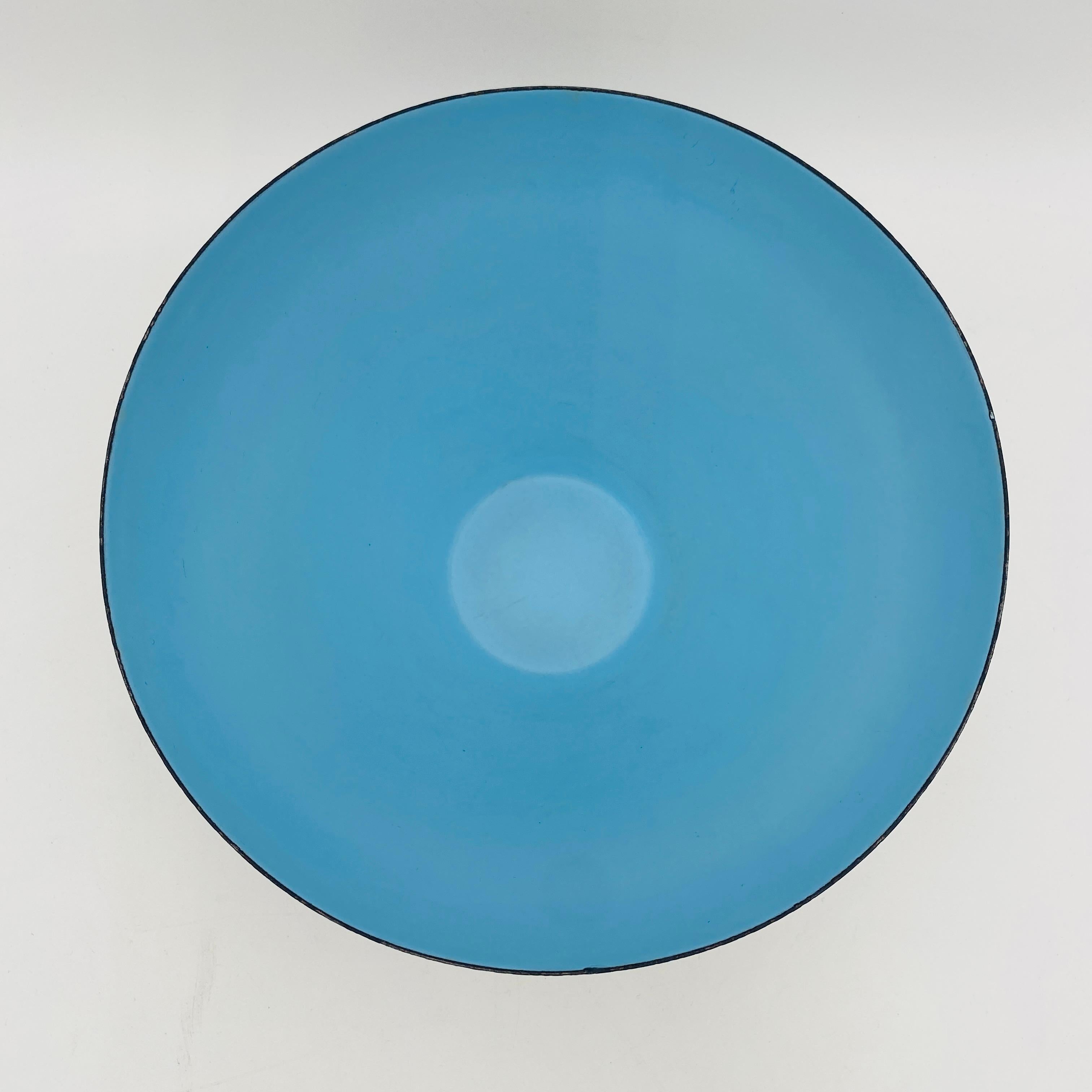 Ciotola Krenit di Herbert Krenchel, smalto blu, Danimarca 1960 In condizioni buone in vendita a San Juan Capistrano, CA