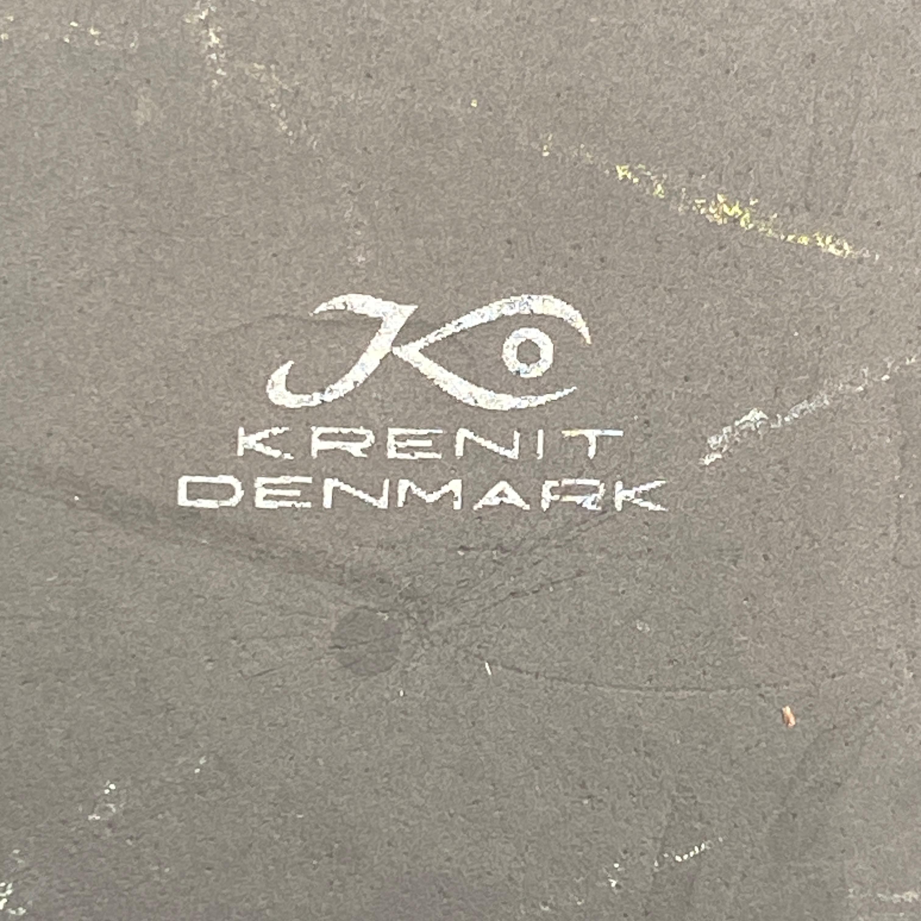 Cuenco Krenit de Herbert Krenchel Esmalte azul, Dinamarca Años 60 en venta 2
