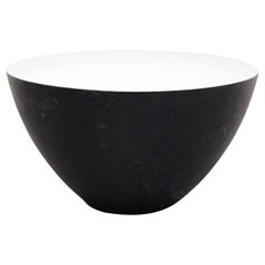 Normann, Mid Century Modern, Black Syeel Krenit Bowl, circa 1970