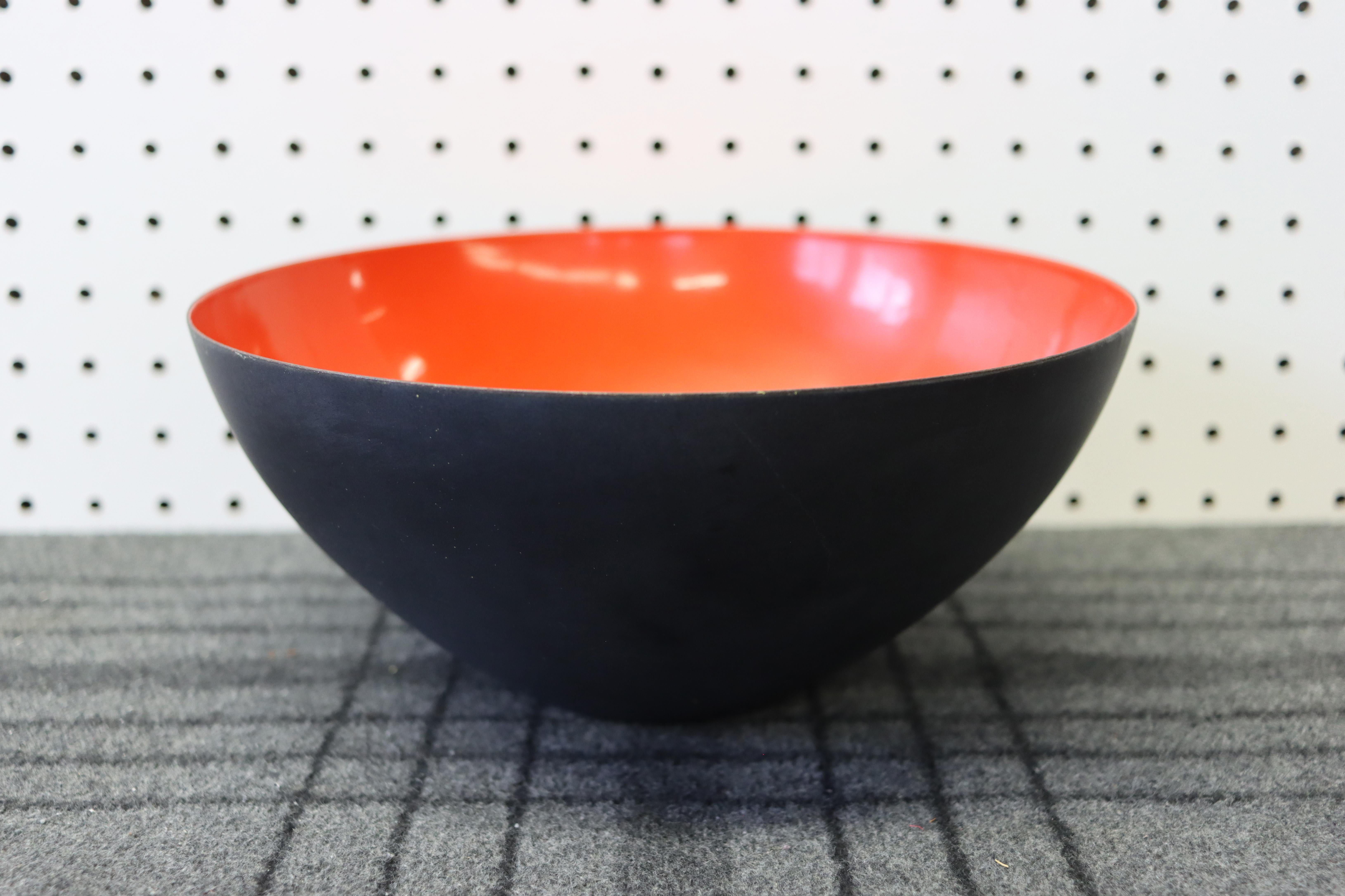 Krenit Five Piece Danish Modern Enamel Bowl Set by Herbert Krenchel 7