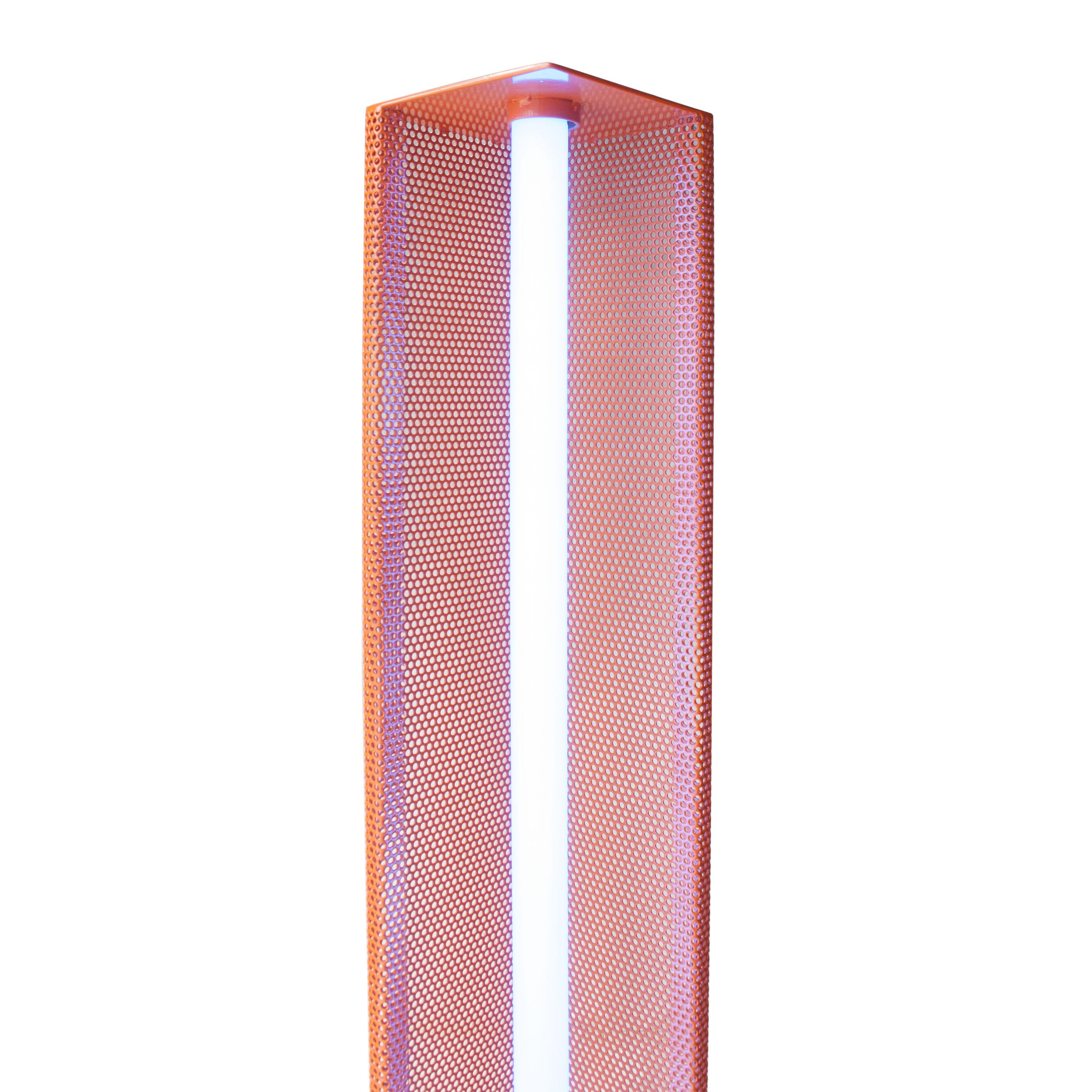 Modern Kresta Studio Contemporary Lacquered Metal Orange Floor Lamp, Spain, 2019 For Sale