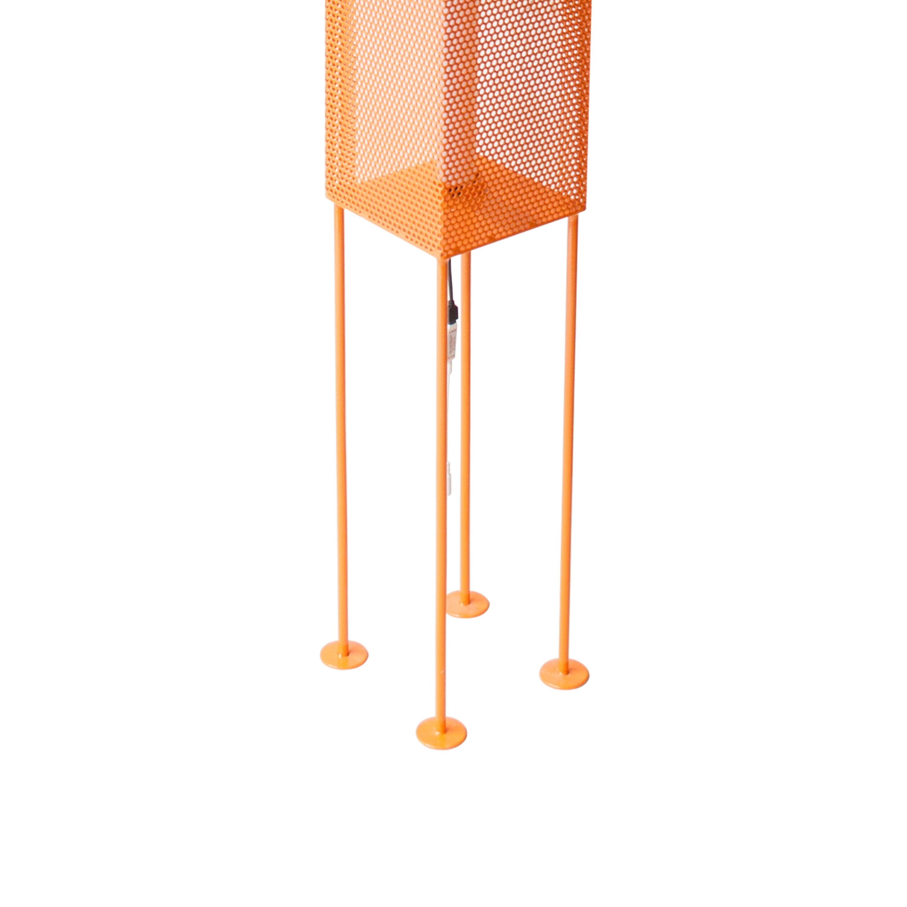 Kresta Studio Contemporary Lacquered Metal Orange Floor Lamp, Spain, 2019 For Sale 1