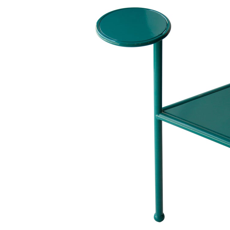 Kresta Studio Contemporary Steel Lacquered Orange Green Chair, Spain, 2019 For Sale 5