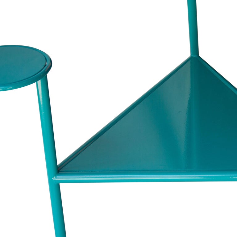 Kresta Studio Contemporary Steel Lacquered Orange Green Chair, Spain, 2019 For Sale 3