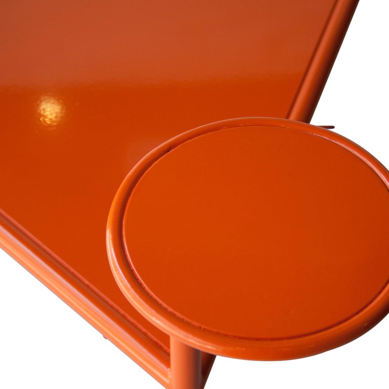 Kresta Studio Contemporary Steel Lacquered Orange Green Chair, Spain, 2019 For Sale 4