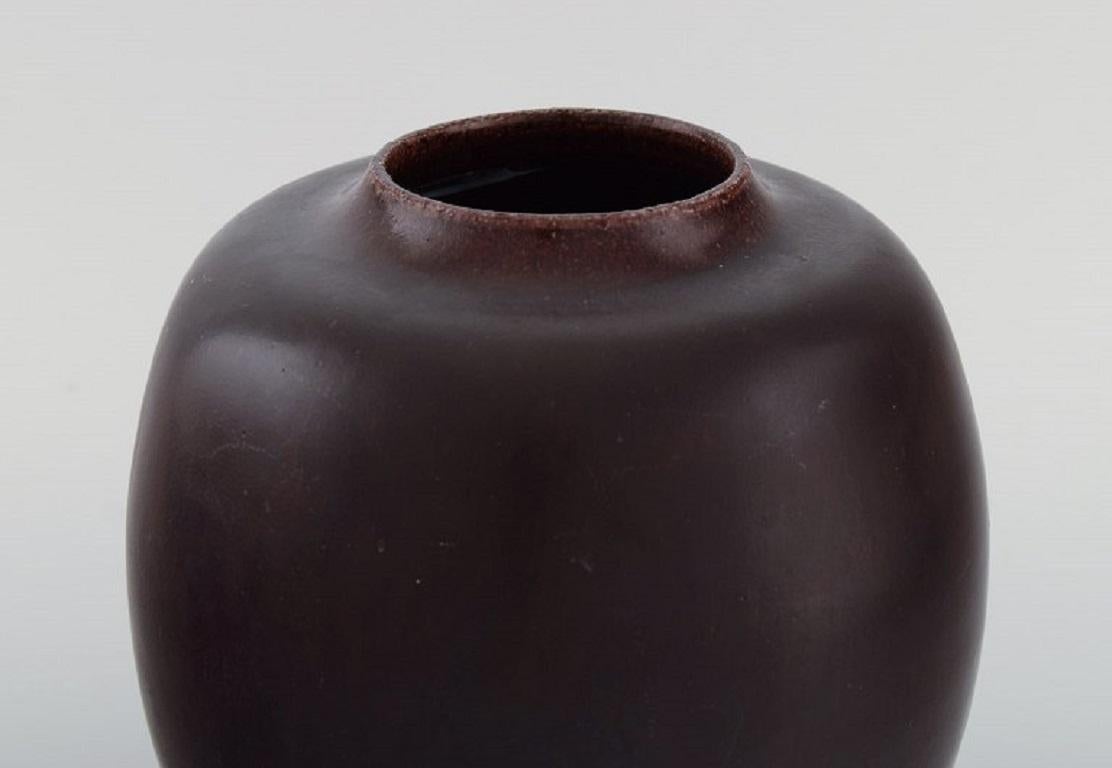 Danish Kresten Bloch for Royal Copenhagen, Unique Vase in Glazed Stoneware, 1920s
